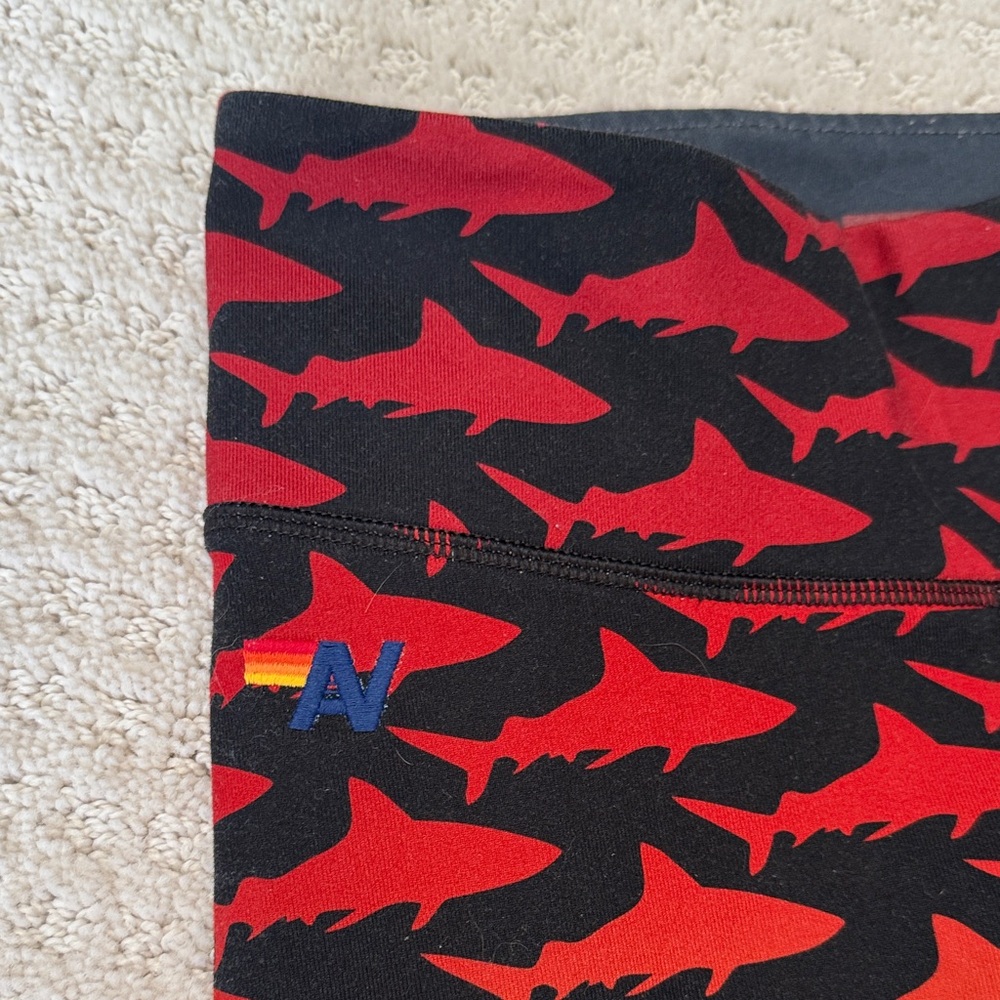 Colorful Shark Pattern Leggings - Picture 2 of 3